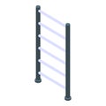 Gymnastic ladder icon, isometric style