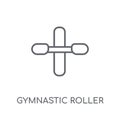 Gymnastic Roller linear icon. Modern outline Gymnastic Roller lo