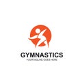 Gymnastics or aerobics icon vector illustration design template Royalty Free Stock Photo