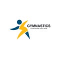 gymnastics or aerobics icon vector illustration design template Royalty Free Stock Photo