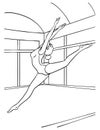 Gymnastics Coloring Page for Kids