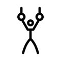 gymnastics icon or logo isolated sign symbol vector illustration Royalty Free Stock Photo