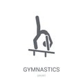 Gymnastics icon. Trendy Gymnastics logo concept on white background from Sport collection