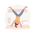 Gymnastics isolated cartoon vector illustration