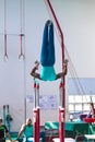 Gymnasts Male Bars Swinging