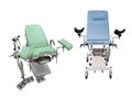 Gynaecologist chair isolated