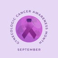 Gynecologic cancer awareness month design template good for celebration.