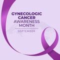 Gynecologic cancer awareness month design template good for celebration.