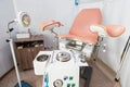 Gynecological cabinet in modern clinic