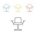 Gynecological chair line icon