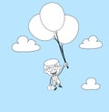 Gynecologist Doctor - Flying with Balloons