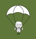 Gynecologist Doctor - Successful Landing with Parachute Royalty Free Stock Photo