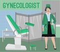 Gynecologist vector image