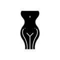 Black solid icon for Gynecology, pregnant and medical