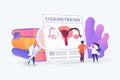 Endometriosis concept vector illustration