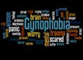 Gynophobia fear of women word cloud concept 3