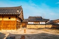 Gyochon Hanok Village, Korean traditional house in Gyeongju, Korea Royalty Free Stock Photo