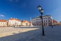 Gyor city center, Szechenyi Square in Transdanubia, Hungary