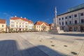 Gyor city center, Szechenyi Square in Transdanubia, Hungary