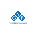 GYP letter logo design on white background. GYP creative initials letter logo concept. GYP letter design Royalty Free Stock Photo