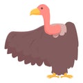 Gyps vulture icon cartoon vector. Nature bird