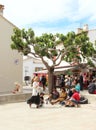 Gypsies and tourists in Saintes Maries de la Mer, France