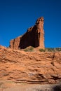 Gypsum deposit layers in red rock at caprock canyon texas usa Royalty Free Stock Photo