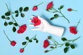 Gypsum hand with roses