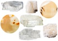 Gypsum mineral stones - crystals and selenite