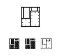 Gypsum plasterboard line icon, line color vector illustration