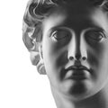 Gypsum statue of Apollo`s head Royalty Free Stock Photo