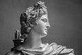 Gypsum statue of Apollo`s head Royalty Free Stock Photo