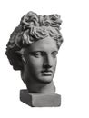 Gypsum statue of Apollo`s head