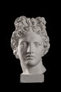 Gypsum statue of Apollo`s head Royalty Free Stock Photo