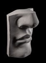 Gypsum statue face of Apollo Royalty Free Stock Photo