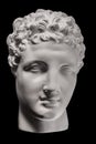 Gypsum statue face of Apollo