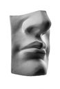 Gypsum statue face of Apollo Royalty Free Stock Photo