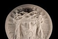 Gypsum statue of face of Christ Royalty Free Stock Photo