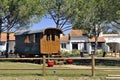 Gypsy caravan used as decoration