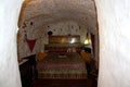 The gypsy cave inside, Sacromonte Granada, Spain Royalty Free Stock Photo