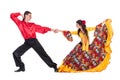 Gypsy flamenco dancer couple Royalty Free Stock Photo