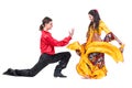 Gypsy flamenco dancer couple Royalty Free Stock Photo