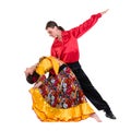 Gypsy flamenco dancer couple Royalty Free Stock Photo