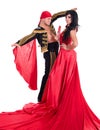 Gypsy flamenco dancer couple Royalty Free Stock Photo