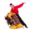 Gypsy flamenco dancer couple Royalty Free Stock Photo