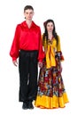 Gypsy flamenco dancer couple Royalty Free Stock Photo