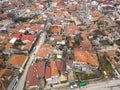 Gypsy slum district of Maksuda in Varna Bulgaria, aerial view Royalty Free Stock Photo