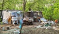 Gypsy unhygienic settlement, Belgrade Serbia Royalty Free Stock Photo