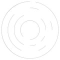 Gyrate, rotating segmented lines circular element Royalty Free Stock Photo