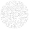 Gyrate, rotating segmented lines circular element Royalty Free Stock Photo